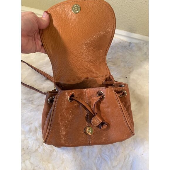 ISAAC Mizrahi leather drawstring Crossbody Purse - Picture 7 of 10